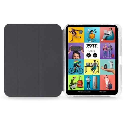 Noumea Ii Slimclear Eco - Étui Folio Fin R-pet Pour iPad 10,9"/11" Gris