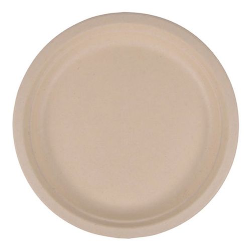 Lot De 12 Assiettes Jetables "canne" 22cm Naturel