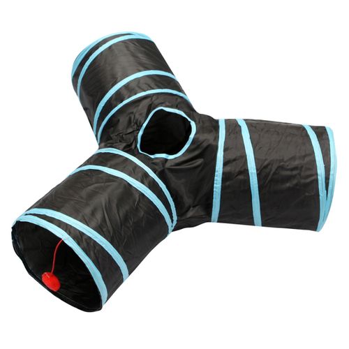 Jouet Pour Chat "tunnel De Jeu" 70cm Bleu