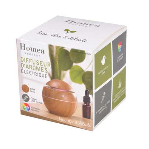 Diffuseur De Parfum électrique "boule" 130ml Naturel