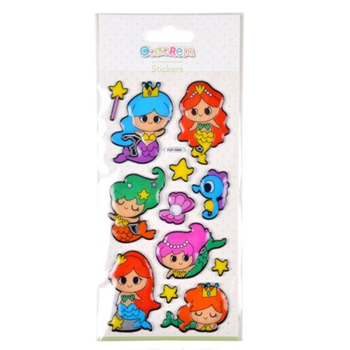Stickers Effet 3d "sirènes" 21cm Multicolore