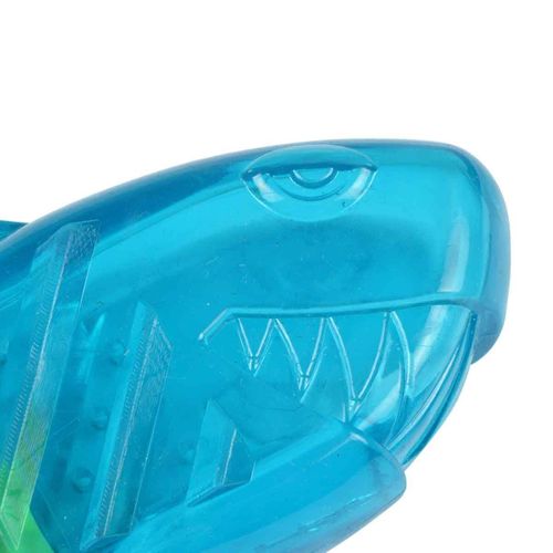 Jouet Pour Chien Givré "requin" 18cm Bleu et Jaune