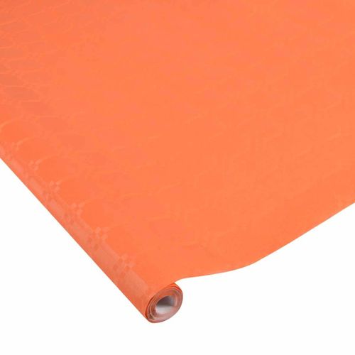 Nappe Papier "damassée" 1,18x5m Terracotta