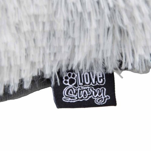Coussin Pour Chien et Chat "fluffy" 107cm Blanc Chiné