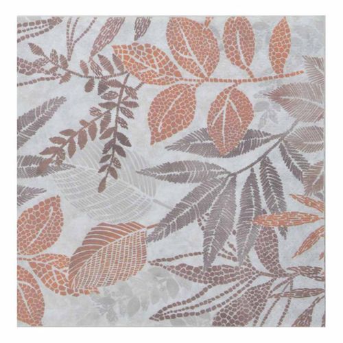 Lot De 20 Serviettes En Papier "automnal" 33x33cm Marron