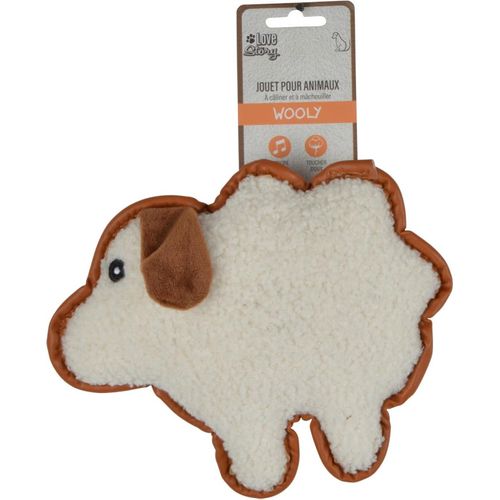 Jouet Peluche Mouton Pour Chien "wooly" 24cm écru