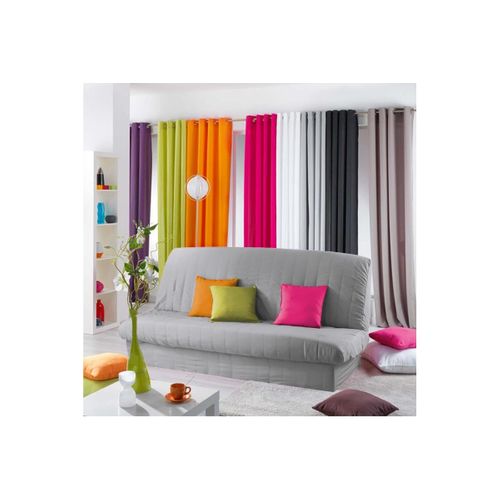 Housse Clic-clac Matelassée Dos Nu Gris 140x200