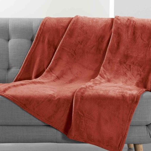 Plaid Flanelle Flanou Orange 180x220