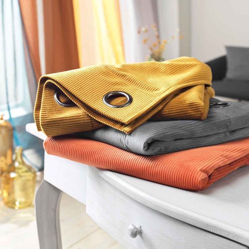 Rideau à Oeillets "casual" 140x260cm Camel