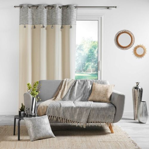 Rideau à Oeillets "new Sultan" 140x240cm Argent