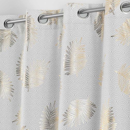 Rideau à Oeillets "sunny Gold" 140x280cm Or