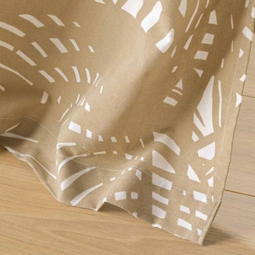 Rideau à Oeillets Imprimé "baobab" 140x260cm Beige