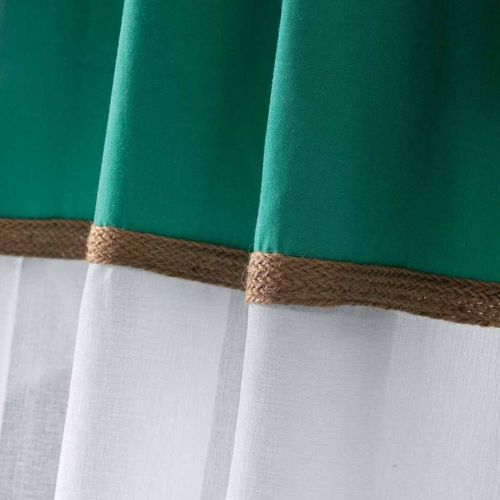 Rideau Voilage à Oeillets "kelonia" 140x280cm Vert