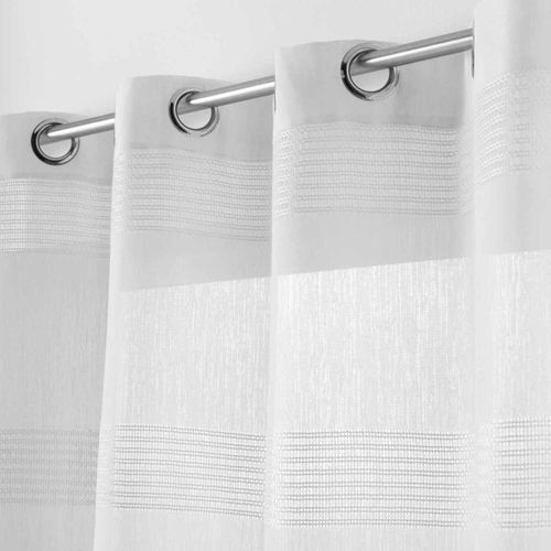 Rideau Voilage à Oeillets "ajourela" 140x240cm Blanc