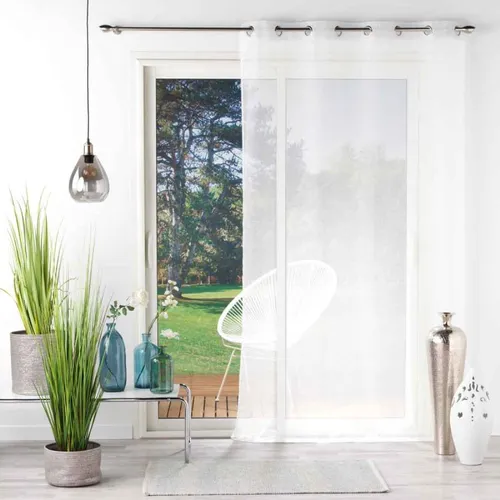 Voilage 140x240 cm VOILIZEA Blanc vue accessoires