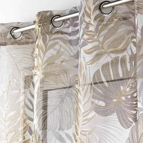 Rideau Voilage à Oeillets "mogador" 140x280cm Beige