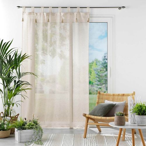 Voilage 140x240 cm DALILA Lin vue accessoires