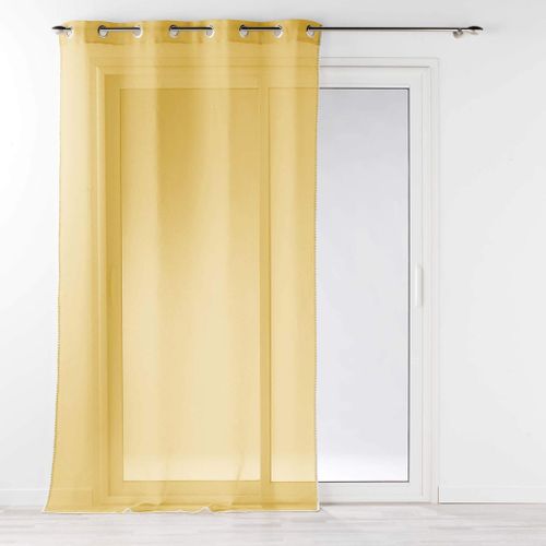 Voilage à Oeillets Louise Jaune 140x240