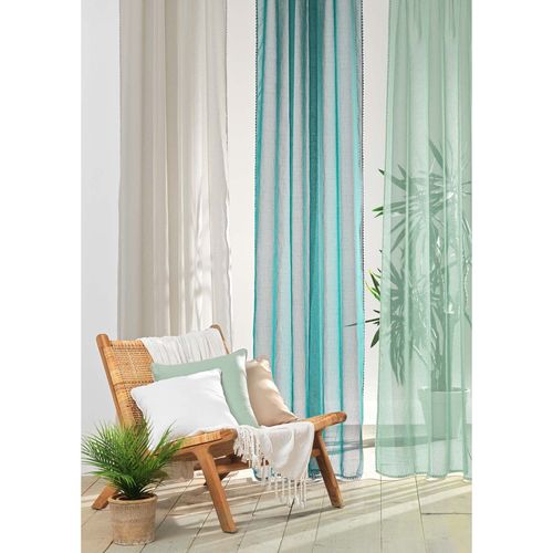 Voilage à Oeillets Louise Jaune 140x240