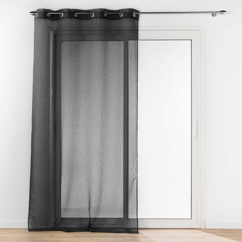 Rideau Voilage à Oeillets "amani" 140x240cm Noir