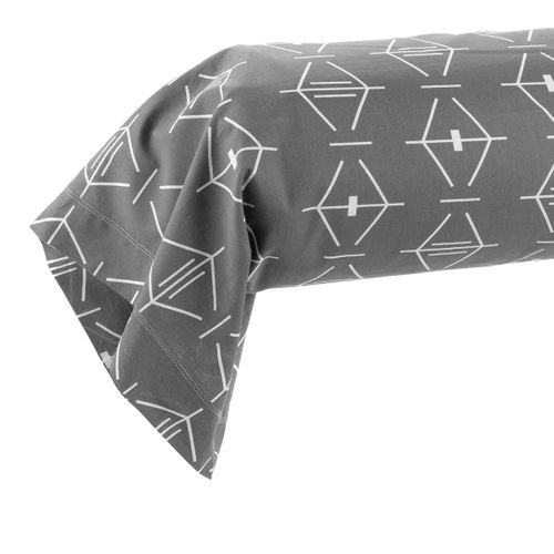 Taie De Traversin "aristide" 85x185cm Anthracite