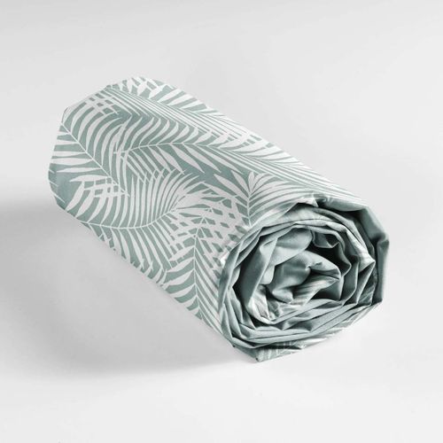 Drap Housse En Coton "botania" 140x190cm Sauge