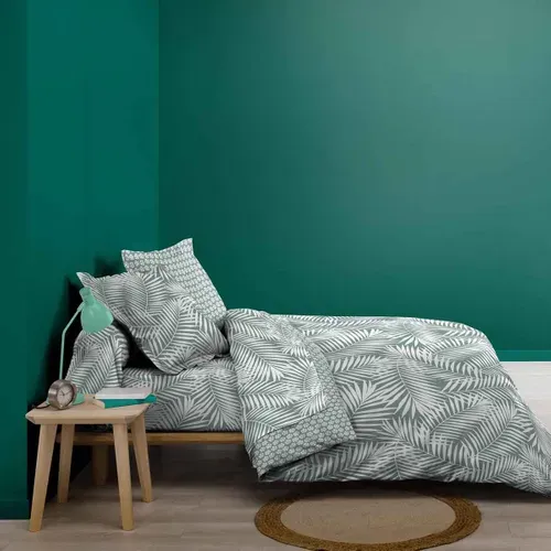 Drap Housse En Coton "botania" 140x190cm Sauge