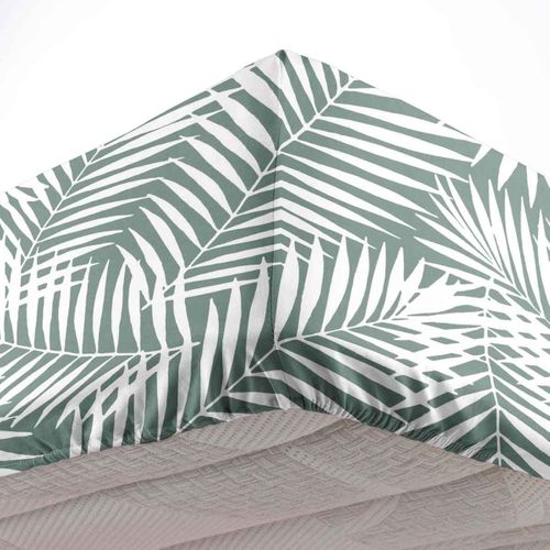 Drap Housse En Coton "botania" 140x190cm Sauge
