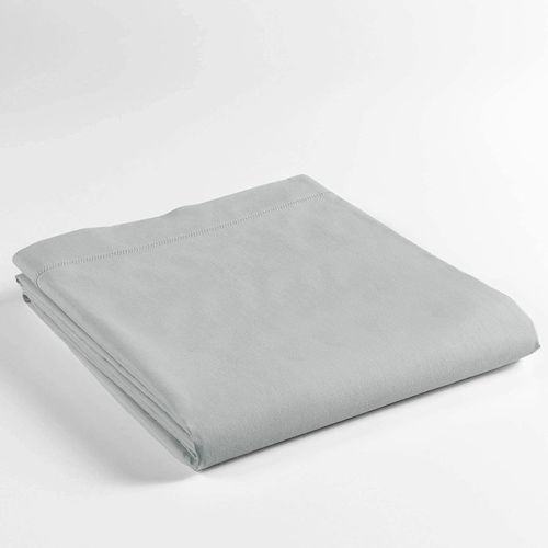 Drap Plat En Coton Biologique Gris 180x190