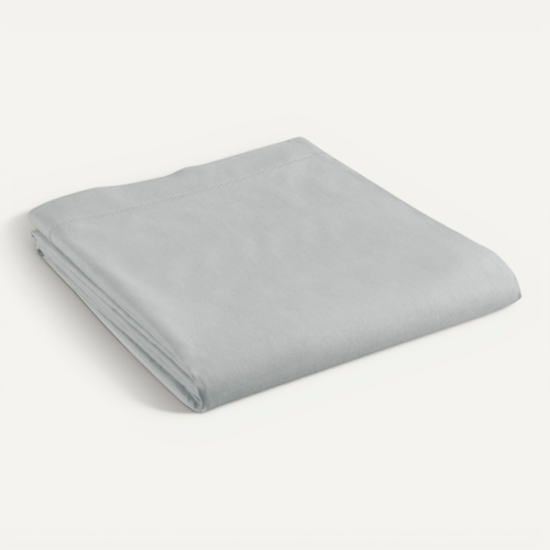 Drap Plat En Coton Biologique Gris 180x190