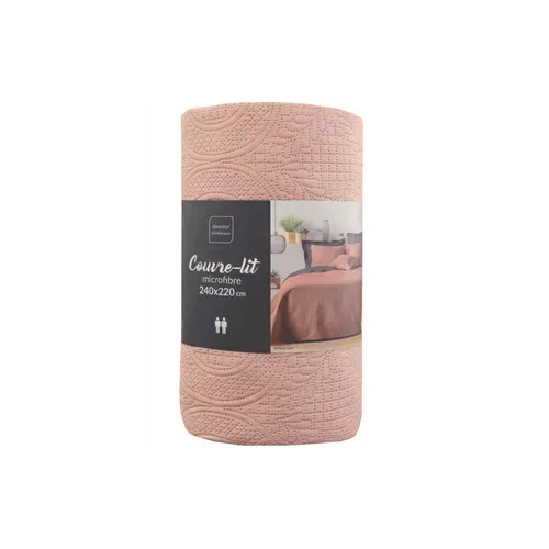 Couvre-lit Matelassé "romane" 220x240cm Rose