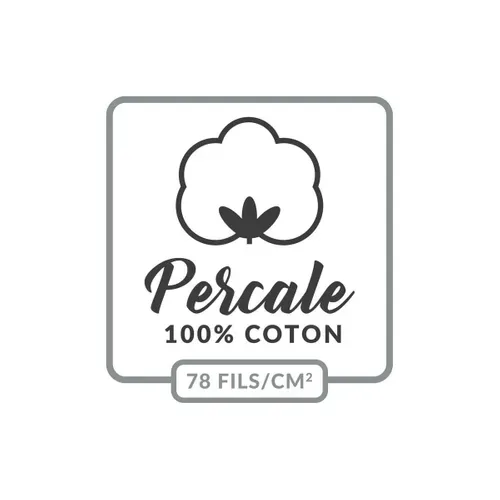 Taie D'oreiller "percaline" 63x63cm Bleu Nuit