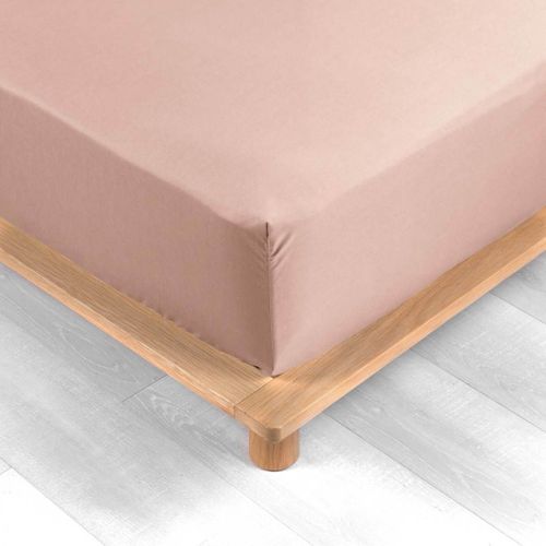 Drap Housse "percaline" 160x200cm Nude