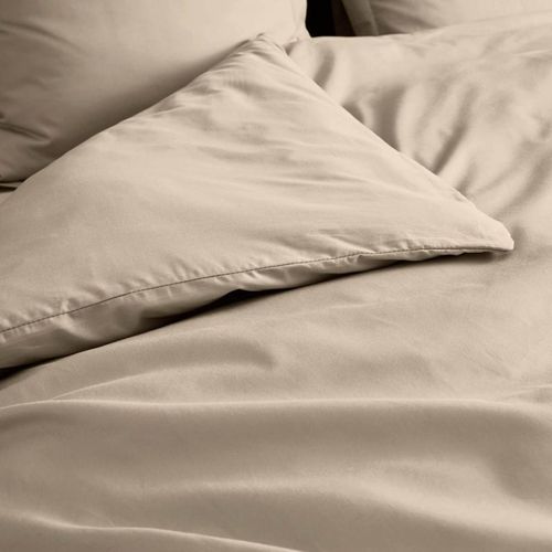 Housse De Couette "percaline" 240x260cm Sable