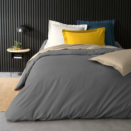Housse De Couette "percaline" 240x260cm Sable