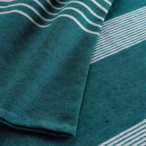 Couvre-lit Tissé Imprimé "adele" 180x220cm Bleu