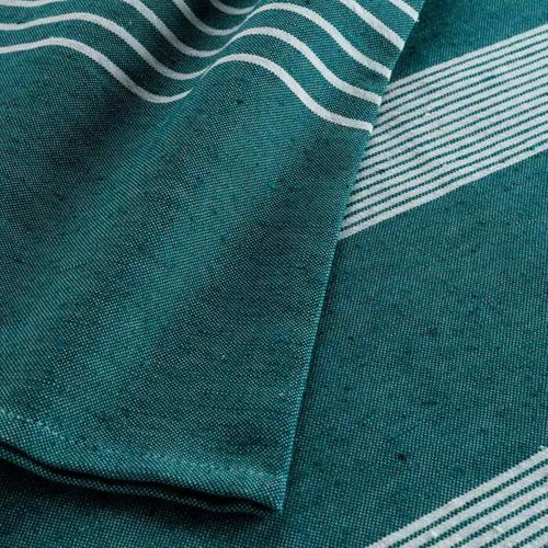 Couvre-lit Tissé Imprimé "adele" 180x220cm Bleu