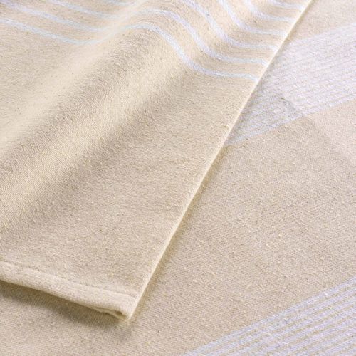 Couvre-lit Tissé Imprimé "adele" 240x260cm Naturel