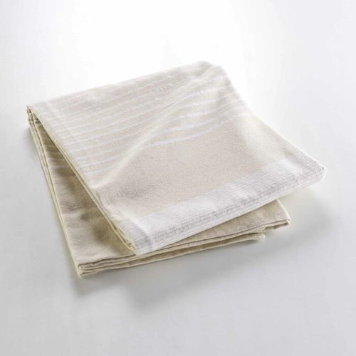 Couvre-lit Tissé Imprimé "adele" 240x260cm Naturel