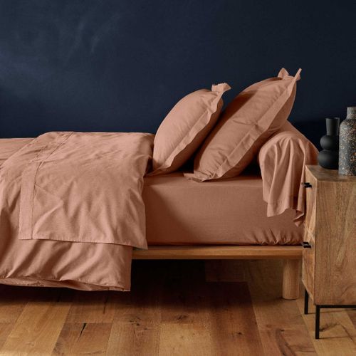 Drap Housse "lina" 140x190cm Rose Blush