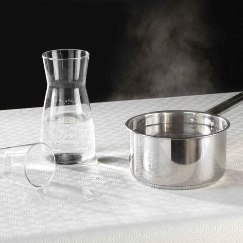 Sous Nappe Protège Table "bulgo" 140x140cm Blanc