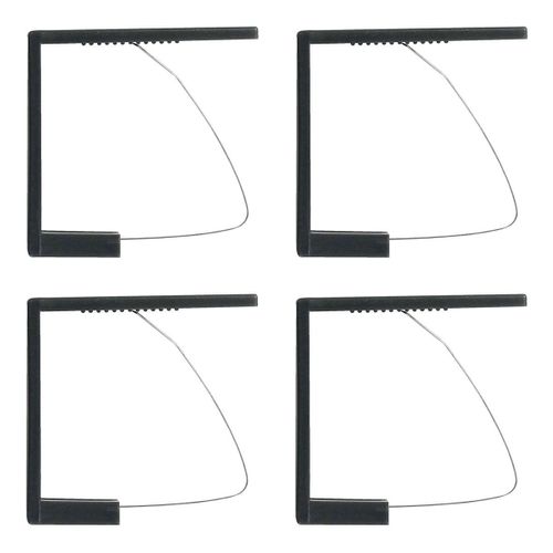 Lot De 4 Pinces Nappe "dale" 6cm Anthracite