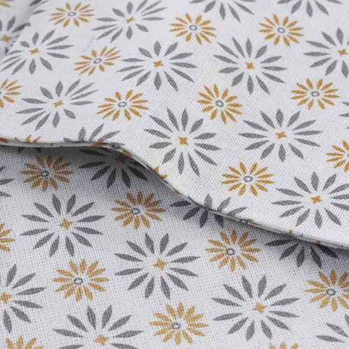 Lot De 3 Serviettes De Table "floreor" 40x40cm Gris