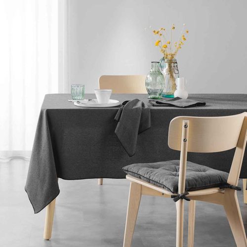 Nappe En Coton "mistraline" 140x240cm Anthracite