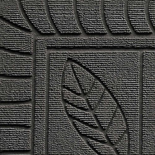 Tapis D'entrée "feuilles" 45x75cm Gris
