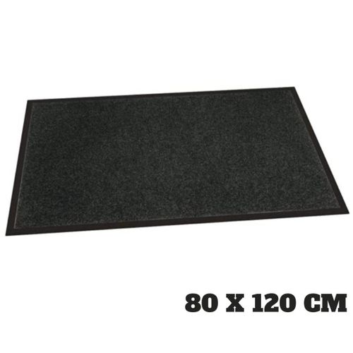 Tapis D'entrée Antipoussière "telio" 80x120cm Gris