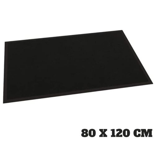Tapis D'entrée Antipoussière "telio" 80x120cm Noir