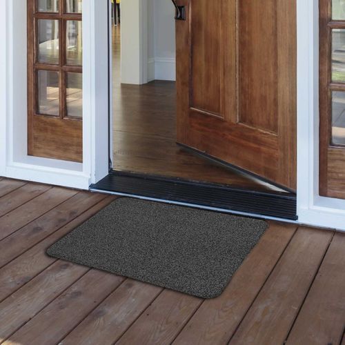 Tapis D'entrée Grattoir "odin" 45x75cm Gris
