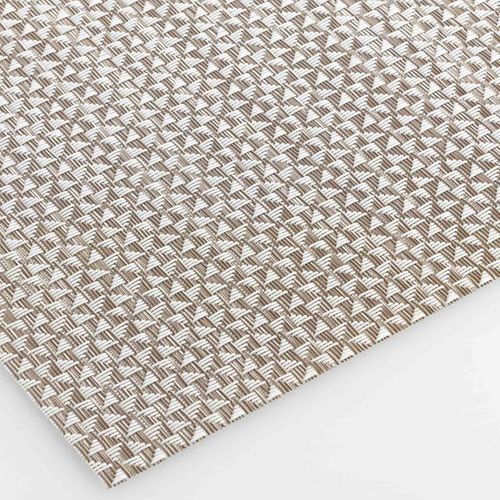 Lot De 4 Sets De Table 45x30 Cm - Imitation Lin Lavable, Antidérapant, Double Face Beige