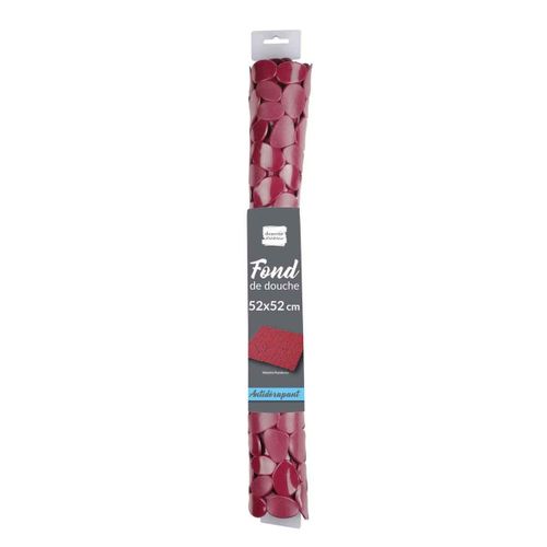 Fond De Douche Galets "vitamine" 52x52cm Framboise